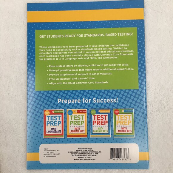 Common Core Education Books First and Second Grade Workbook & Test Prep Lot of 4 - Picture 9 of 9